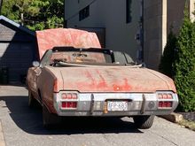 72 Supreme 27 years in a barn… going back on the road after frame off resto..