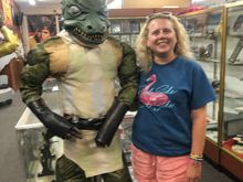 My wife enjoys Star Trek, but isn’t a fanatic like I am. Her favorite character is the Gorn. I bought her a tee shirt years ago that said “Gorn Star”, she wore it often. 