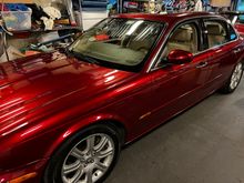 20 year old XJ8. Driven by my 70+ Mom to her flat walking site from 2010 to 2018 or so til she was better off not driving. 75k miles. Took a day and waxed it last year. Still this shiny...