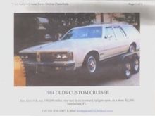 1984 Oldsmobile Custom Cruiser 9 Pass