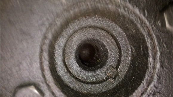 This is what the center of my crank pulley looks like