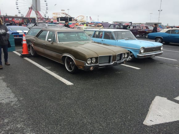 Sitting next to my brother's nova at Ocean City Maryland