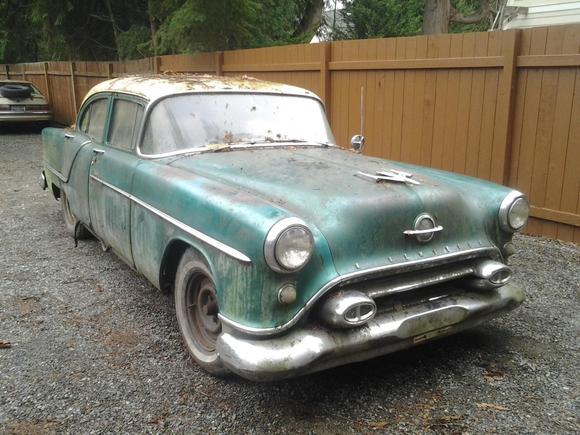 Saving the 1954 Oldsmobile from destruction