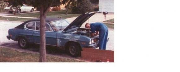 1974 Mercury Capri

This was a fun car to beat to hell while I was trying to restore my 98.  After driving through a deep puddle, I chewed off half the nylon teeth of the timing gear.