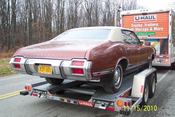 1971 Cutlass Loaded in Johnstown, PA, and heading for home in WV, Nov. 15, 2010.