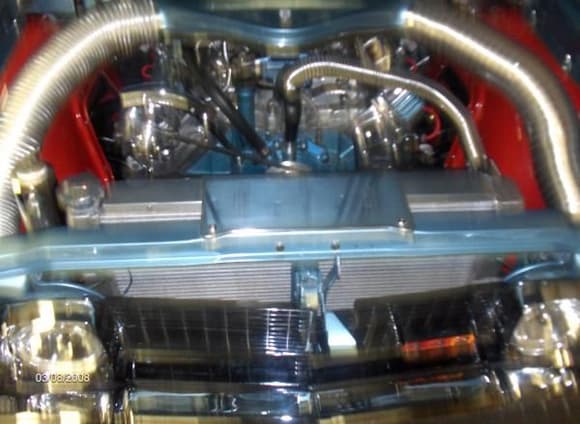 442garage 67 442 convertible engine compartment