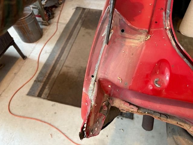 This area is a combination of seam sealer and spot welds