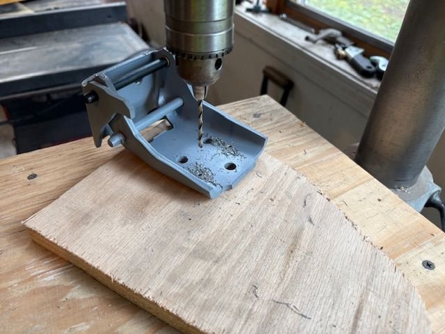 So I drilled single holes on the door leaf, and two holes on the car body leaf.  So reattaching using these Location Holes would mean taking the hinge, Cleco to the car body and attach with the cap screws.  Then bring the door to the door hinge leaf, find the two single Location Holes and Cleco the door hinge to the door.  All the while supporting the door appropriately until the cap screws are threaded and tightened.  This should, in theory, allow the door to be reattached in position