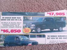 Original flier ad. Note the incorrect engine!