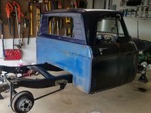 Here you can see the spacers. Also the upper rear shock mounts are temporarily tacked in. Ill finish all this soon.