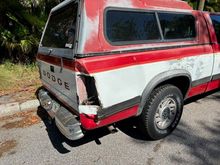 Rolled into a group of palm trees :(