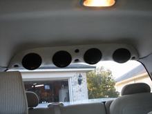 speakers in roof (mb quart 5 1/4 in fiber glass mold)