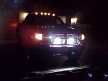 PIAA lights behind the grill and Recon led cab lights