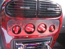 my airbrushed 3d fire in red metallic center benzel.