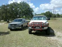 My Ram, My wife's Silverado