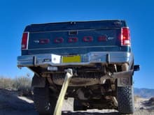 93 Dakota rear end. Pulling out my stuck cusin's Chevy!