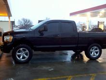 2" level with 35x12.50R20 Nitto Trail Grapplers