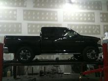 On the lift for final alignment.