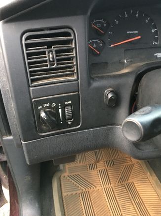 This was a good spot to mount my switch. It made wiring easy putting it here. I removed the lower panel below the steering column to do this but did not take pictures while I did the project.