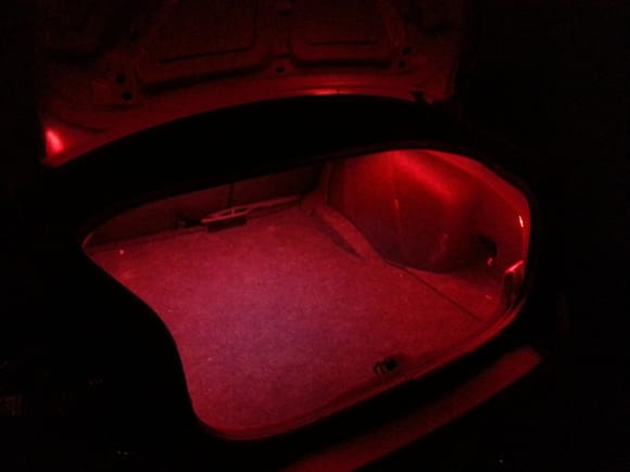 Trunk with red LED"s