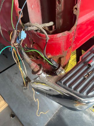 Here are some pictures of what I’m currently looking at. Think the socket for the reverse light is toast. Might try to order the same thing and rig it up with a new one.