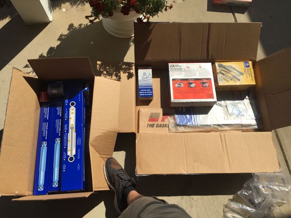 And the parts started to roll in!