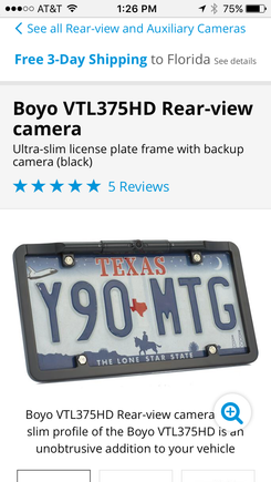 Bolo 375 backup camera installed and Sirius