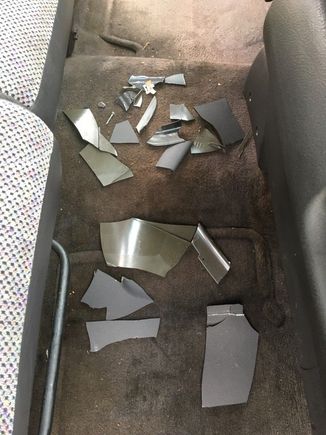 loose parts from inside dash not attached to anything