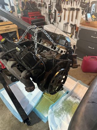 I used 4X holes in the heads where the intake manifold bolts up