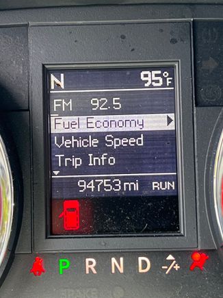 It is stuck in this. Buttons on steering wheel won’t change it