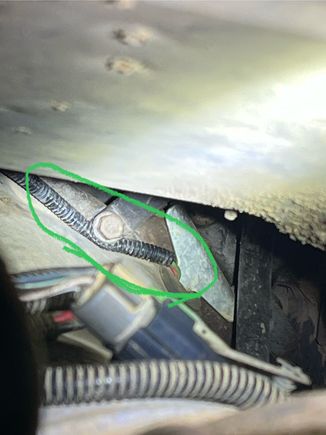 Could this pinched wire be causing any problems? I believe it is the wires for my crankshaft position sensor… looks like the bolt holding on my dip stick is whats pinching 