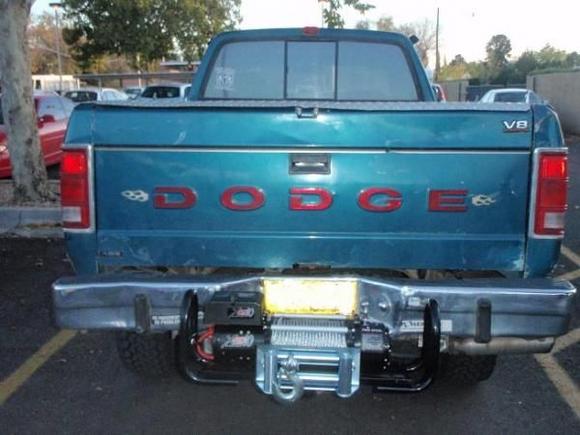 Winch mounted in rear!