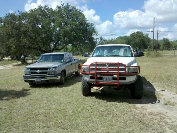 My Ram, My wife's Silverado