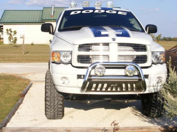 true monster and yes that is an intercooler for the super charger you see there