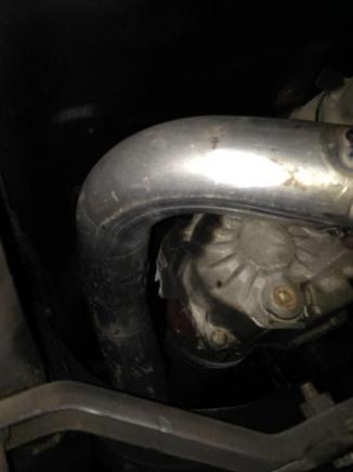 Lug cut from Transfer-case to clear Y-pipe.