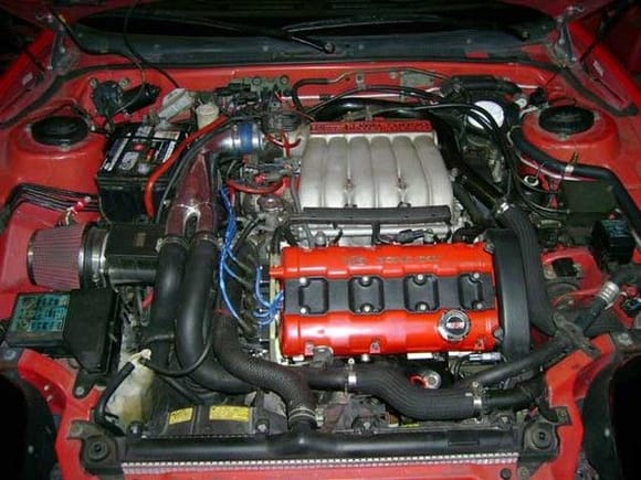 My Stealth RT TT's Engine Bay After Some Cleaning