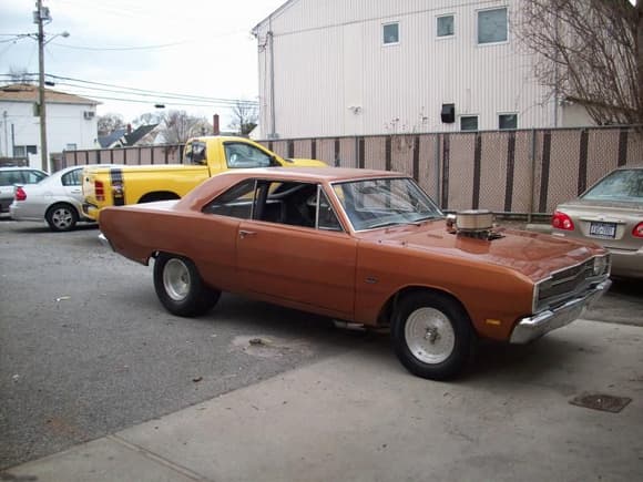 Dart getting ready to Bee Towed to the track by my BEE