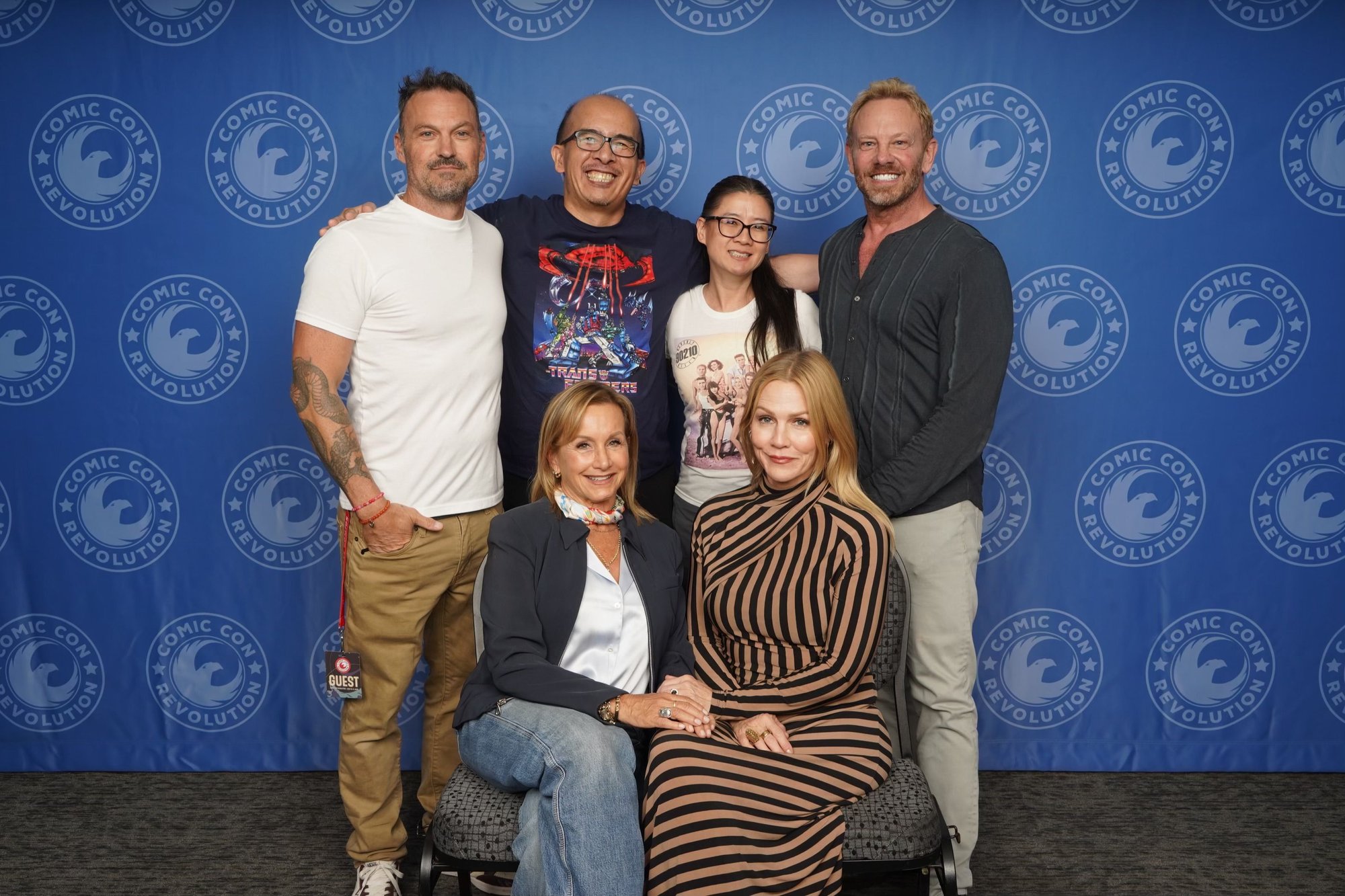 Me and my sister with most of the cast of 90210