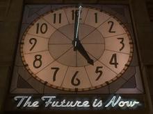 the clock in The Hudsucker Proxy