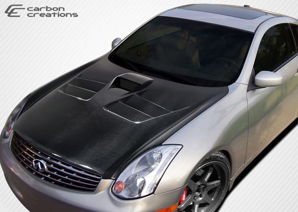 All fiberglass and carbon fiber hoods are on sale G35Driver