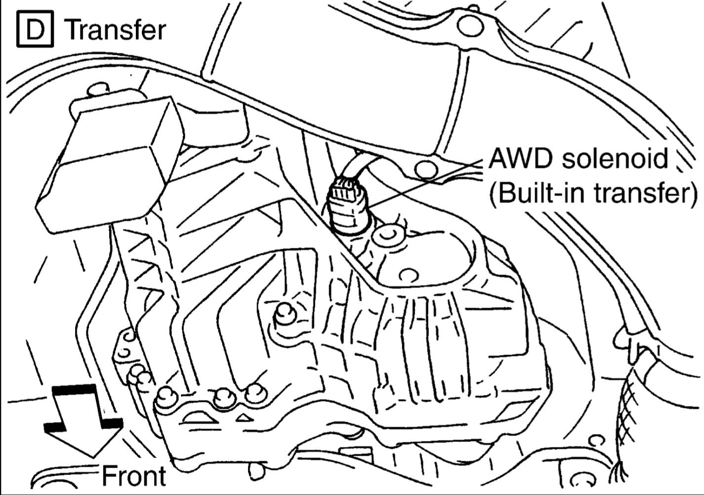 Having trouble with fluid leaking from rear sensor on transfer case