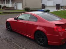 infiniti g35 , red , gtr body kit                        #g35#redcar#monbb#bodykit#gtrstyle#34#infiniti#car#passion#flash#sun#love2ride