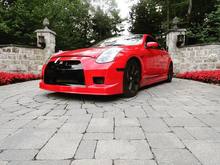 infiniti g35 red gtr style body kit#g35#redcar#monbb#bodykit#gtrstyle#34#infiniti#car#passion#flash#sun#love2ride