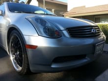 Front bumper shot of my G35 parked at home