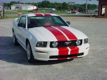 Painted racing stripes...