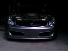 LosV35 with his new Nismo Bumper w/Grille Painted Gloss Black