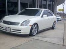 G35 Vossen CV3 wheels 4&quot; drop