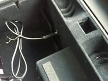 aux input installed in center console