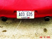 My license plate and nismo frame