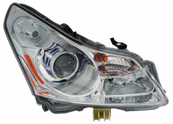 It’s the round part where the headlight bulb goes into